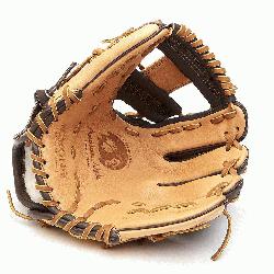 size: large;The Nokona Youth Series 10.5 Inch Model I Web Open Back baseball glove is designed f