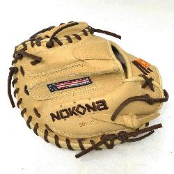 e Alpha Select youth performance series gloves from Nokona are made with top-of-the-line leath