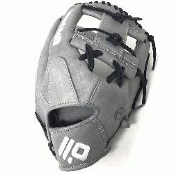 A-200I-GR-BK-RightHandThrow Nokona American KIP A-200 14U Gray with Black Laces 11.25 Baseball Glove I-Web Right Hand Throw