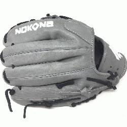 Nokona glove is made with stiff American Kip Leather. This glove