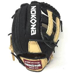 g Adult Glove made of American Bison and Super soft Steerhide leather combined in black and