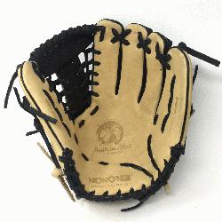 can Bison and Super soft Steerhide leather combined in black and cream colors. Nokona Alpha Bas