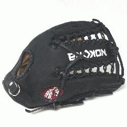 Glove made of American Bison and Supersoft Steerhide leather combined in 