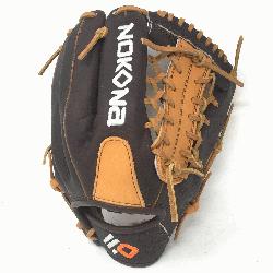 t black alpha American Bison S-7MTB Baseball Glove 12.75 Trap Web./p