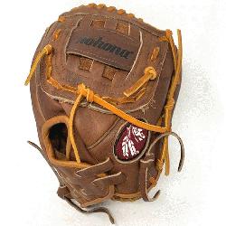 ona American Made Baseball Glove with Classic Walnut Steer Hide. 11 inch pattern and closed ba