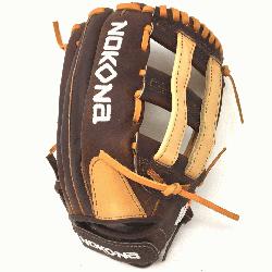 um Buffalo and Steerhide Leather Nokona s Alpha Series Lightweight and Durable Near game-ready bre