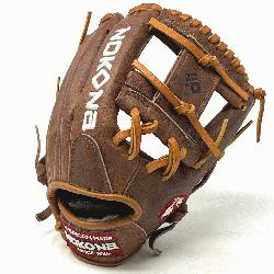 The Nokona 11.5 I Web baseball glove for infield is a rem