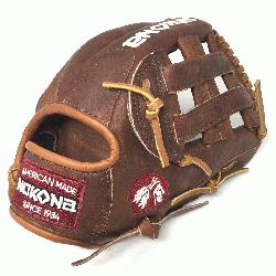 Walnut 11.75 Baseball Glove H Web Right Handed Throw  Nokona Walnut HHH Lea