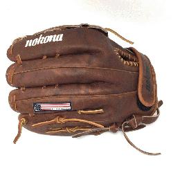 by Nokona’s history of handcrafting ball gloves in Amer