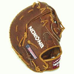 na Walnut W-N70 12.5 inch First Base Glove is inspired by Nokona’s histor