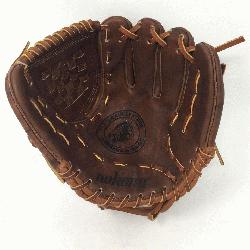 A    Nokona Classic Walnut Youth Baseball Glove. 10.5 inch with clos