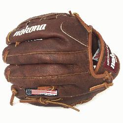 bsp;   Nokona Classic Walnut Youth Baseball Glove. 10.5 inch with closed basket web. O