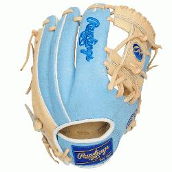 ove Club glove of the month for March 2021. Camel palm and columbia blue back. Size 11.