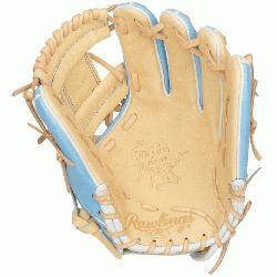 wlings Gold Glove Club glove of the month for March 2021. Camel palm and columbia blue back. Size 1