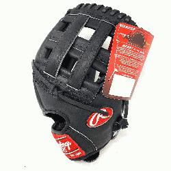 pspanThe Rawlings PRO1000HB Black Horween Heart of the Hide Baseball Glove 