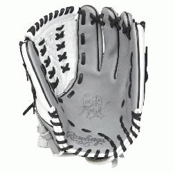 12.5 inch Rawlings fastpitch softball glove is made from our ultra-premium Heart of the Hide 