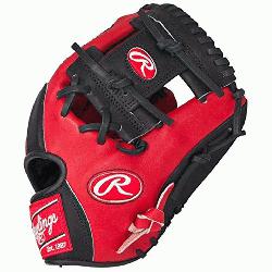 lings Heart of the Hide Red Black Baseball Glove 11.5 inch PRO2