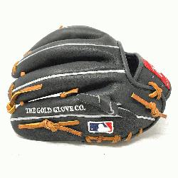  Rawlings Dark Shadow Black Heart of the Hide Leather and Tan Laces 11.5 Pro20