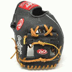 awlings Dark Shadow Black Heart of the Hide Leather and Tan Laces 11.5 Pro200 Baseball Glove with 