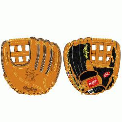 cted from Rawlings world-renowned Tan Heart of the Hide steer leather and pro deco mesh back.
