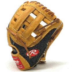 tructed from Rawlings world-renowned Tan Heart of the Hide steer leather and pro deco mesh back.