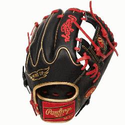 of the Hide 11.75-inch infield glove adds a touch of style to a classic design. It also offers