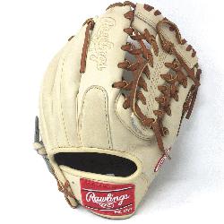pRawlings Heart of the Hide Camel leather and brown laced. 11.5 inch Modified Trap Web and O
