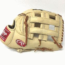  the Hide PRO-303 pattern outfield baseball glove with camel leather and tan laces. The fir