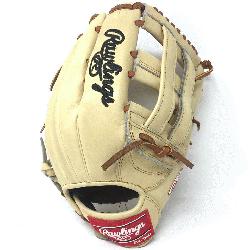 rt of the Hide PRO-303 pattern outfield baseball glove with camel leather and tan laces. T