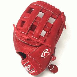 Heart of the Hide PRO303 Baseball Glove. 12.75 Inches, H Web, and open back. Red Heart of the