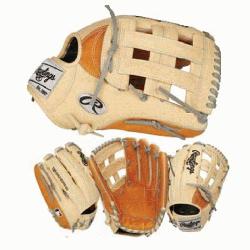 rafted from ultra-premium steer-hide leather, the 2021 Heart of the Hide 12.75-inch outfield glove 