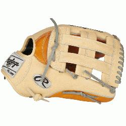 crafted from ultra-premium steer-hide leather, the 2021 Heart of the Hide 12.75-inch outfield