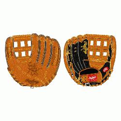 ; Constructed from Rawlings world-renowned Heart of the Hide steer leather and deco mesh back the