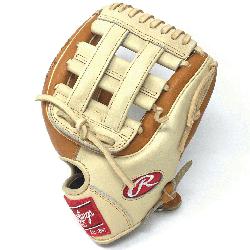 Rawlings Heart of the Hide PRO314 11.5 inch. H Web. Camel and Tan leather. Open Back.