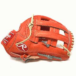 com Exclusive in Rawlings Heart of the Hide Red-Orange 