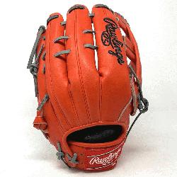 ves.com Exclusive in Rawlings Heart of the Hide Red-Orange leather. 42 pattern, 12.75 inch, 