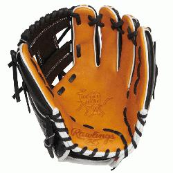 rade your ballgame with the Rawlings Heart of the Hide ColorSync 6 11.5-Inch infield