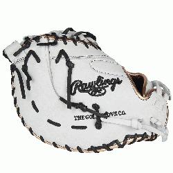 of the Hide fastpitch softball gloves from Rawlings provide the perfect fit 