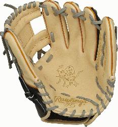 the top of the line, ultra-premium steer hide leather the Rawlings Heart of the Hide 11. 5-inch 