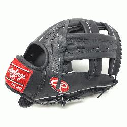 2.25 Inch Black Horween Leather Rawlings Ballgloves.com Exclusive Grey Split Welting RV