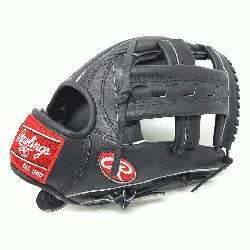  12.25 Inch Black Horween Leather Rawlings Ballglov