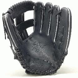 ; 12.25 Inch Black Horween Leather Rawlings Ballgloves.com Exclusive Grey Split W