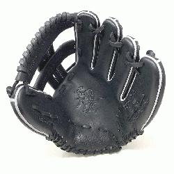 25 Inch Black Horween Leather Rawlings Ballgloves.com Exclusive Grey Split Welting RV23 P