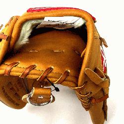 the Horween leather 12.75 inch outfield glove with trap-eze web. No palm pad. Stiff Horween Leat