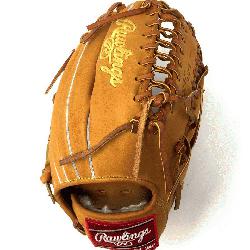 of the Horween leather 12.75 inch outfield glove with trap-eze web. No palm pad. Stiff Ho