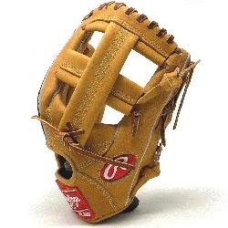 Rawlings world-renowned Heart of the Hide steer leather and mesh back. Lighter weight with t