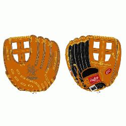 from Rawlings world-renowned Heart of the Hide steer leather and mesh back. 