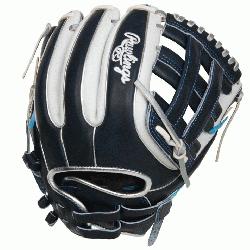  with the Rawlings Heart of the Hide Series softball glove in a stunning navy 