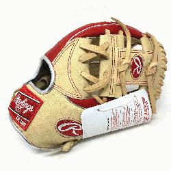  PRO934-2CS I WEB Camel Scarlet Baseball Glove is a premium glove from the renowned Ra