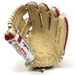 PRO934-2CS I WEB Camel Scarlet Baseball Glove is a premium glove from the renowned Rawlings Ready t